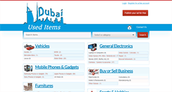Desktop Screenshot of dubaiuseditems.com